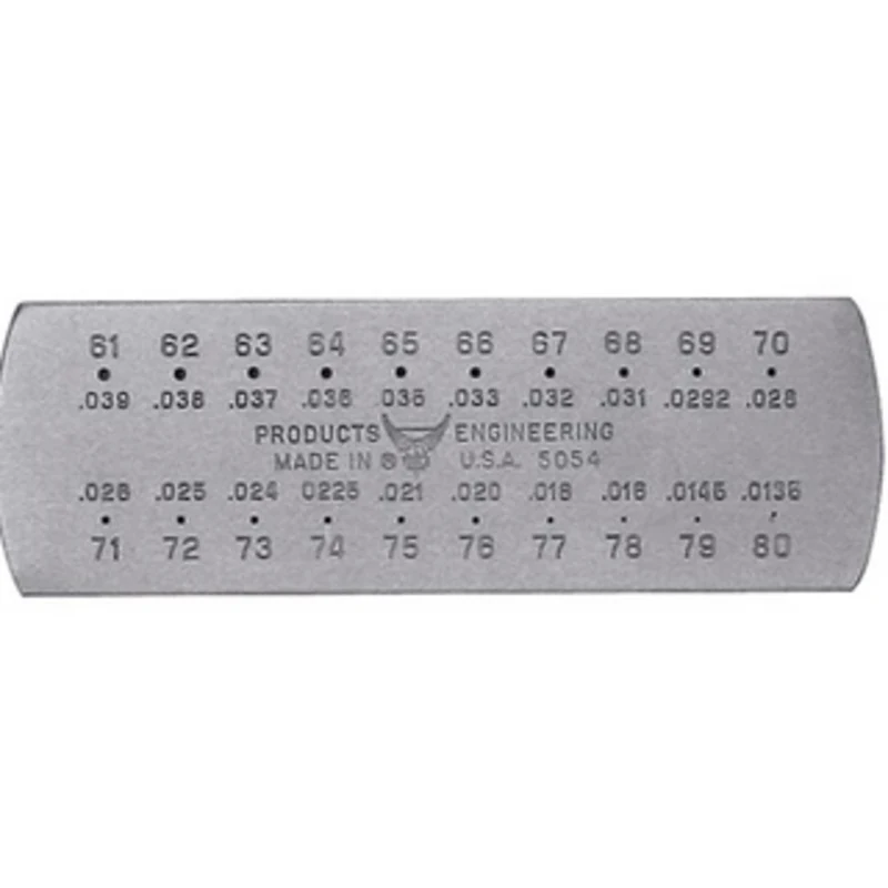 PEC Drill #5054 Gage Number Size Drills 61 to 80 - DG-13